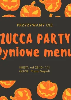 Zucca Party - dyniowe menu pizzy