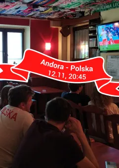 Mecz Andora - Polska w pubie