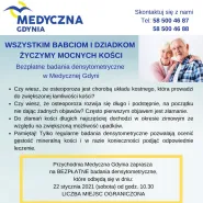 Bezpłatne badania densytometryczne w Medycznej Gdyni