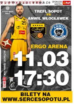 Koszykówka: TREFL Sopot - Anwil Włocławek