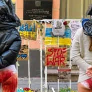 Gwałt to zbrodnia wojenna! Protest przed Konsulatem Rosji w Gdańsku
