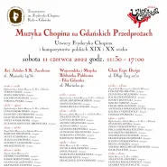 Muzyka Chopina na Przedprożach Gdańskich Kamienic