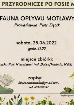 Fauna Opływu Motławy | spacer przyrodniczy z Piotrem Zięcikiem