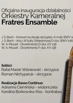 Koncert Inauguracyjny działalności zespołu Fratres Ensemble