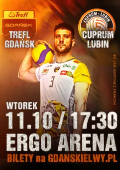 Siatkówka mężczyzn: TREFL Gdańsk - Cuprum Lubin
