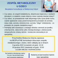 Zespół Metaboliczny u dzieci - bezpłatne konsultacje
