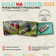 Kolej na Strzyżę 2023 - pokaz makiety modułowej TT i TTe