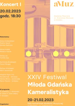 Koncert I w ramach XXIV Festiwalu Młoda Gdańska Kameralistyka