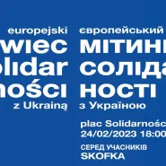 Europejski Wiec Solidarności z Ukrainą