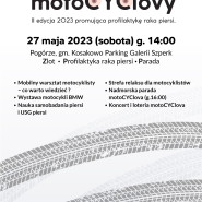 Zlot motoCYClovy - II edycja 2023 promująca profilaktykę raka piersi.