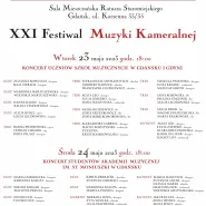 XXI Festiwal Muzyki Kameralnej 