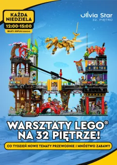Warsztaty LEGO na 32 piętrze | Różne tematy przewodnie i mnóstwo zabawy!