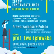 Wydział Spraw Fundamentalnych | Prof. Ewa Łętowska