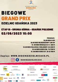 Biegowe Grand Prix Dzielnic Gdańska - Orunia Górna - Gdańsk Południe