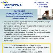 Bezpłatne konsultacje psychiatryczne w Medycznej Gdyni