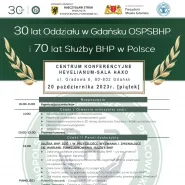 Jubileusz 30-lecia OSPSBHP Oddział Gdańsk