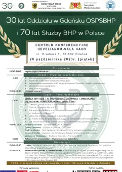 Jubileusz 30-lecia OSPSBHP Oddział Gdańsk