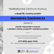 Wspomnienie literackie o Zbigniewie Żakiewiczu