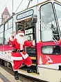 Mikołajowe tramwaje w Gdańsku