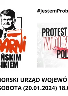 Protest wolnych Polaków - Solidarni z Kamińskim i Wąsikiem