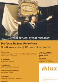 Profesor Bożena Porzyńska. Spotkanie z okazji 80. rocznicy urodzin