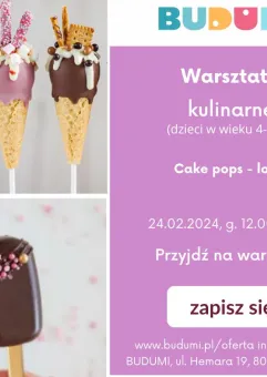Warsztaty kulinarne (4-10 lat) - Ceke pops - lody