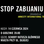 Cichy protest "Stop Zabijaniu Cywilów"