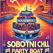 Party rejs z DJ-em Houseboat po malowniczych wodach Gdańska 