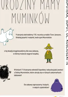 Urodziny Tove Jansson, mamy Muminków