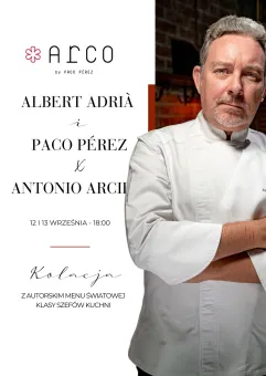 Albert Adrià w restauracji ARCO | Kolacja 3 mistrzów: Albert Adrià, Paco Pérez i Antonio Arcieri