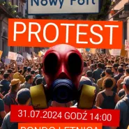 Protest mieszkańców Nowy Port