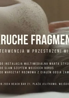 Kruche fragmenty - slam, warsztat, instalacja