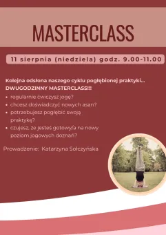 Joga Masterclass z Kasią Sołczyńską!