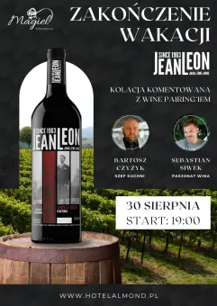 Zakończenie Wakacji z Jean Leon - Kolacja komentowana z wine pairingiem