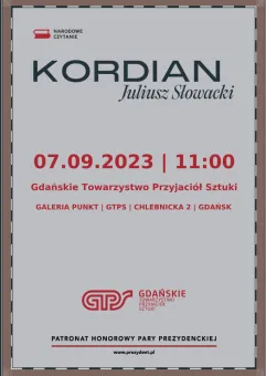 Narodowe Czytanie 2024 - Kordian - Juliusz Słowacki