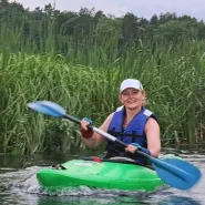 Górna Radunia, popołudniowy spływ kajakowy z ogniskiem i biesiadą