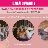 Dzień otwarty w Centrum Joga i Pilates - Świadomość Ciała poprzez Ruch