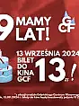 Bilety do kina po 13 zł w GCF