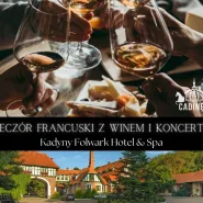Kolacja francuski z winem, koncertem i noclegiem