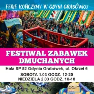 Zakończenie ferii z dmuchańcami w Gdyni Grabówku
