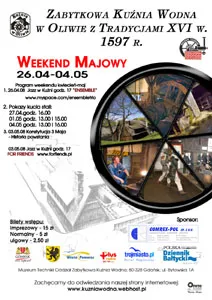 Weekend Majowy w Oliwskiej Kuźni Wodnej
