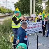 Protest działkowców
