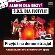 Alarm dla Gazy! SOS dla Flotylli - demonstracja