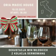Degustacja win włoskich z kolacją serwowaną