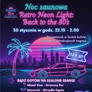 Noc Saunowa Retro Neon Light