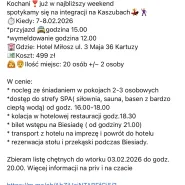 Impreza dla Singli - Hotel Miłosz Kartuzy