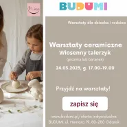 Warsztaty ceramiczne dla dziecka i rodzica Wiosenny talerzyk