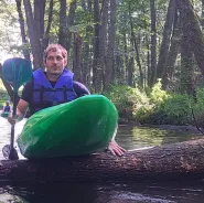 Spływ zwałkowy dzikimi meandrami Raduni
