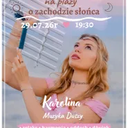 Ceremonia dźwięku na plaży o zachodzie słońca