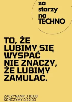 Za Starzy Na Techno